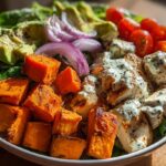 chicken sweet potato bowl