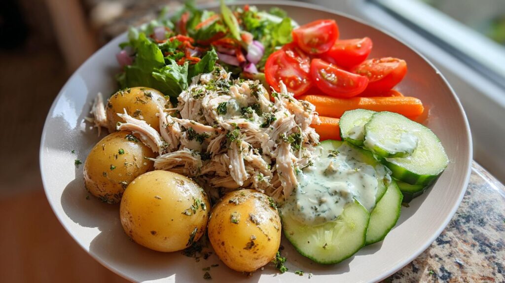 healthy shredded chicken recipe