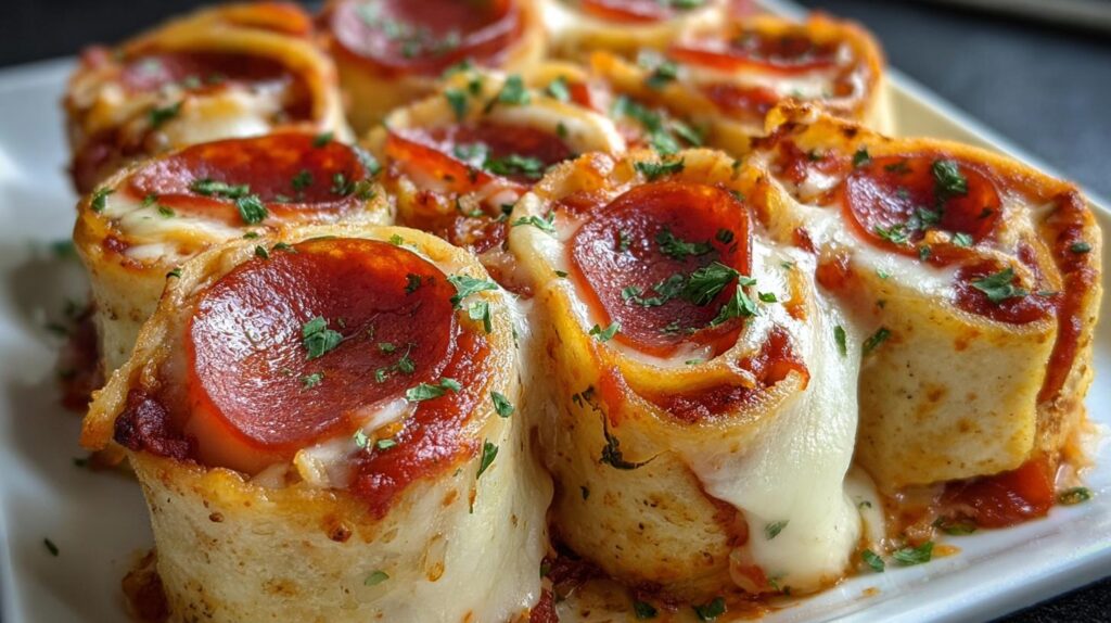 keto pepperoni cheese roll-ups