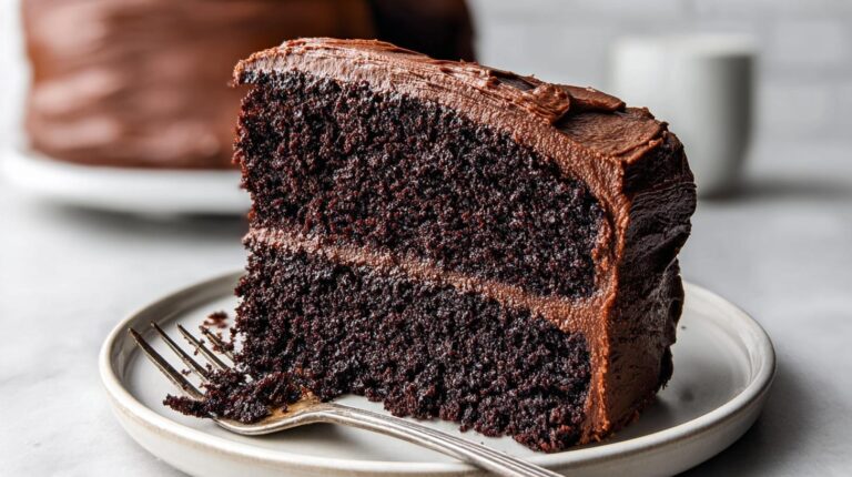 moist chocolate layer cake