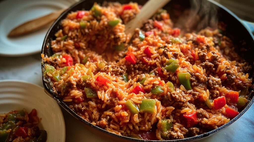 one-pan unstuffed peppers