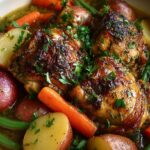 slow cooker garlic herb chicken