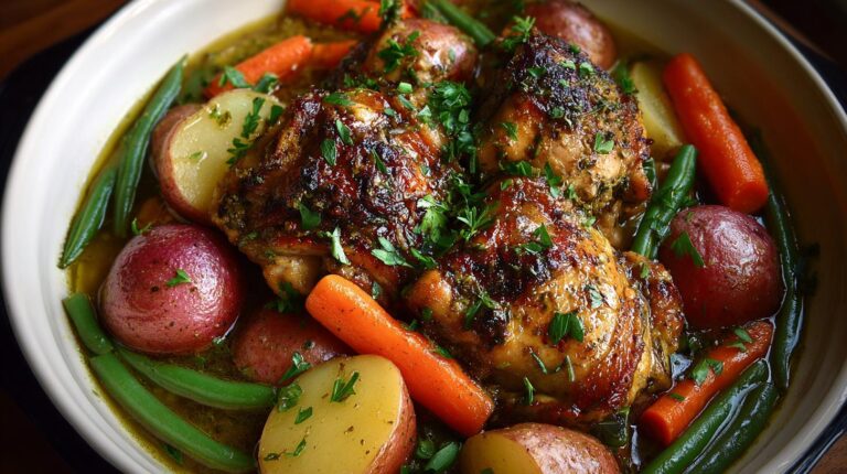 slow cooker garlic herb chicken