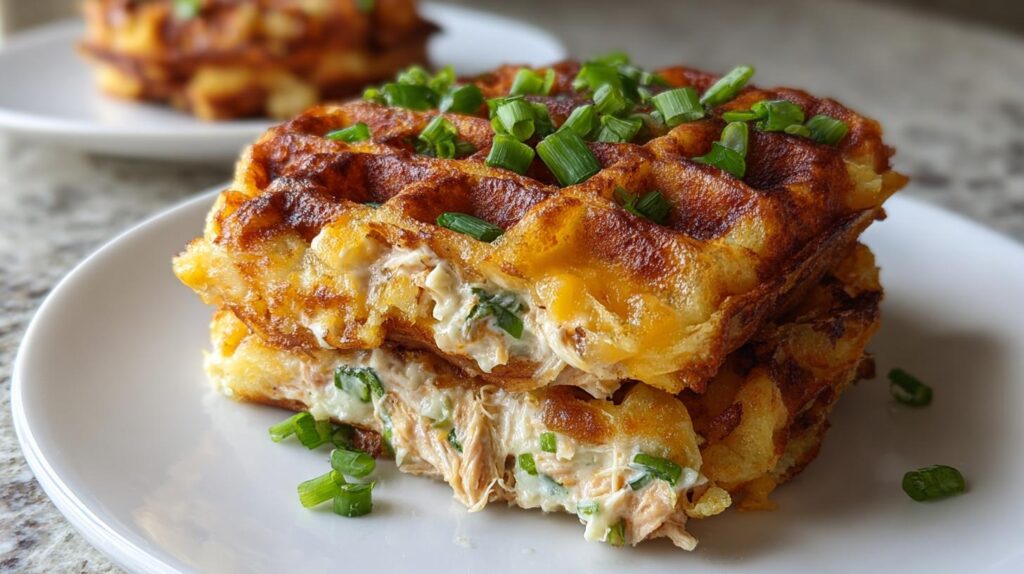 tuna melt chaffle