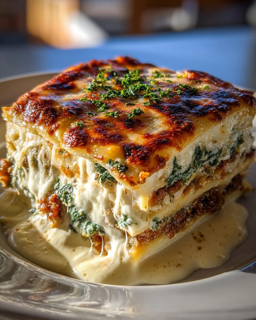 white keto lasagna