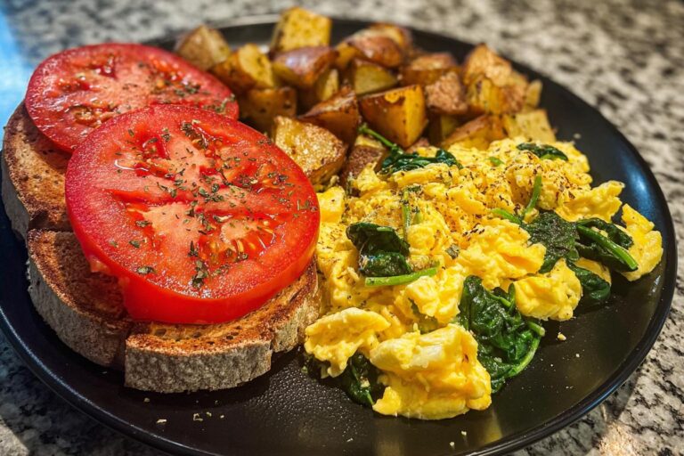 Scrambled Egg Breakfast Plate