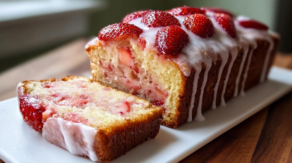 Strawberry loaf cake recipe