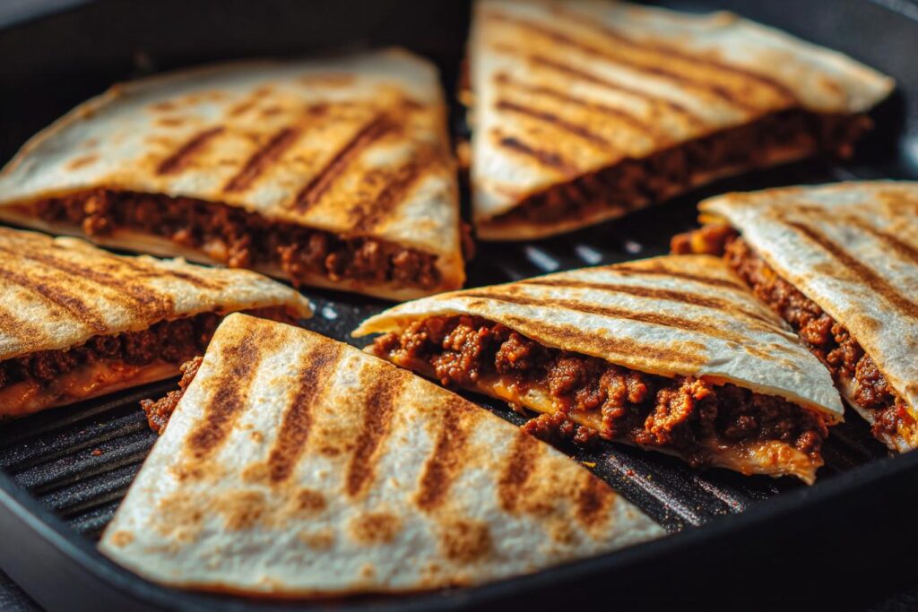 ground beef quesadillas