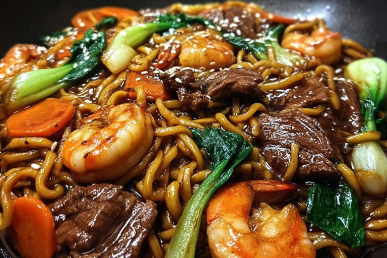 Beef and Shrimp Lo Mein