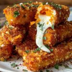 Buffalo Chicken Mozzarella Sticks