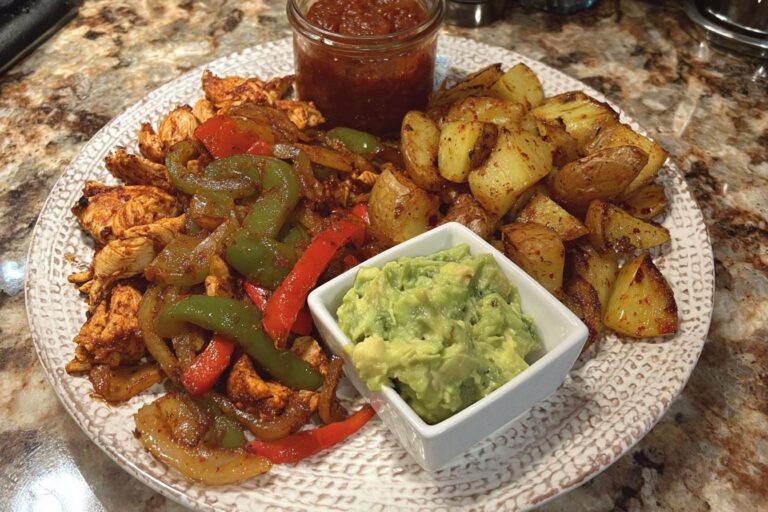 Chicken fajita plate