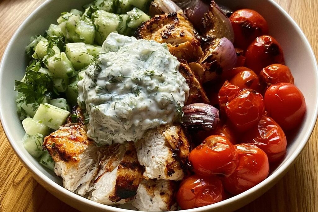Mediterranean Grilled Chicken Bowl