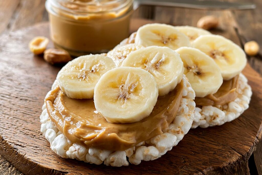 Peanut Butter Banana Rice Cakes